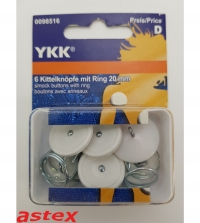 Kittelknöpfe YKK Stück/Päckchen
